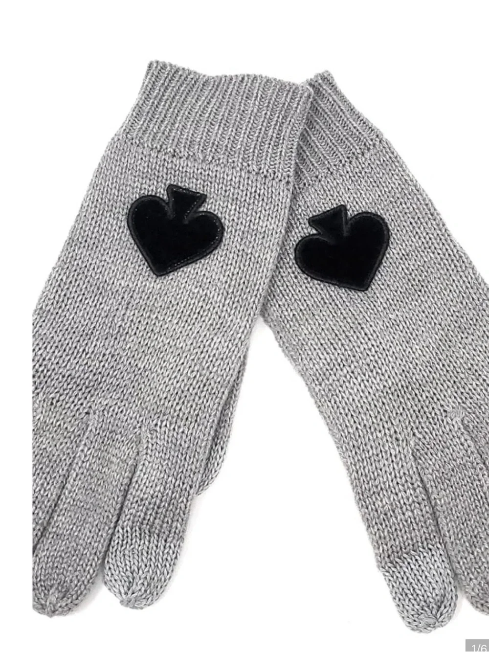 Kate Spade Flocked Spade Gloves and Hat